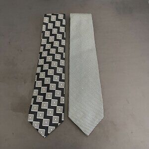 Robert Talbott Best Of Class Modern Design Print Silk Necktie Set Of 2